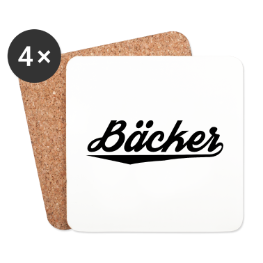 Backen Untersetzer - Bäcker Bäckerei Backwaren Backen