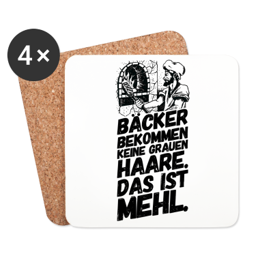 Backen Untersetzer - Bäcker Bäckerei Backwaren Backen