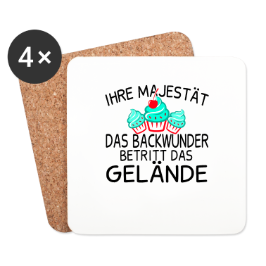 Backen Untersetzer - Backen Bäcker Bäckerei Geschenk