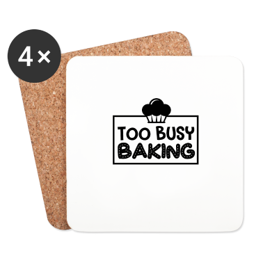 Backen Untersetzer - Bäcker Zu beschäftigt mit Cupcakes Backen