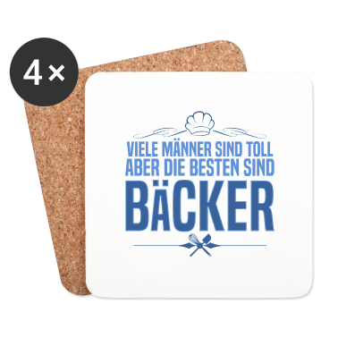Backen Untersetzer - Bäcker Männer Backen