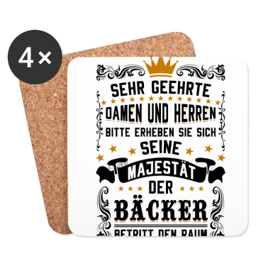 Backen Untersetzer - Majestät der Bäcker betritt den Raum Backen Bäcker