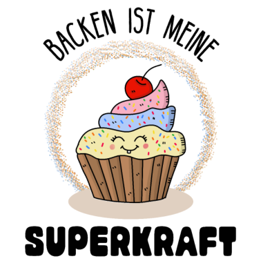 Motiv Backen ist meine Superkraft