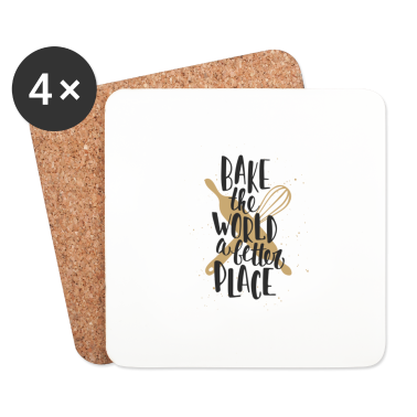 Backen Untersetzer - backe die Welt