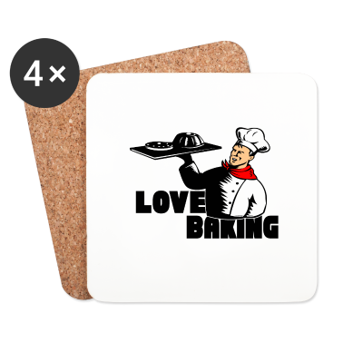 Backen Untersetzer - Liebe zum Backen