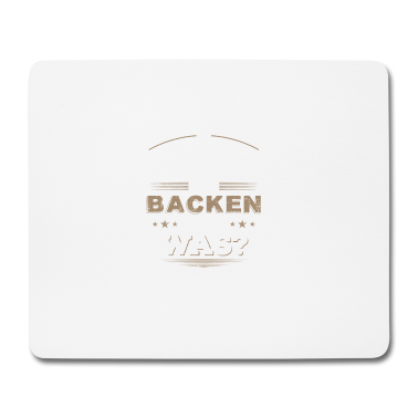 Backen Mousepad - Backen, Kuchen, Bäcker, Geschenk