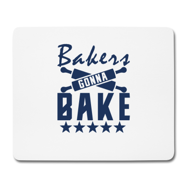 Backen Mousepad - Backen Baking Bäcker Bäckerei Kuchen backen
