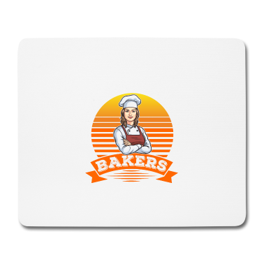 Backen Mousepad - Bäcker Backen Bäckerei Geschenk