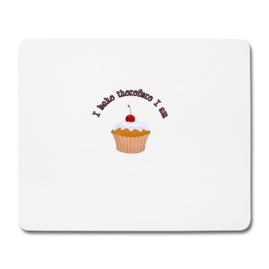 Backen Mousepad - ich backe also bin ich Hobby backen Geschenk idee