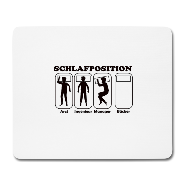 Backen Mousepad - Bäcker Schlafposition