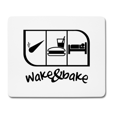 Backen Mousepad - WAKE UND BACKEN