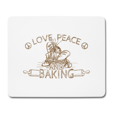 Backen Mousepad - Bäcker Hippie