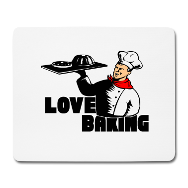 Backen Mousepad - Liebe zum Backen