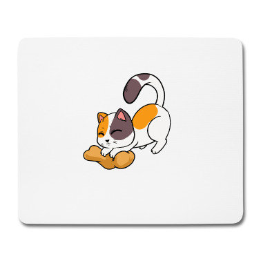 Backen Mousepad - Backen Bäckerei Bäcker Katzen Teig Mieze