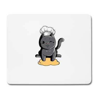 Backen Mousepad - Bäcker Bäckerei Backen Katze Kätzchen Konditor