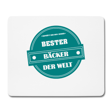 Backen Mousepad - Bester Bäcker der Welt. Geschenk für Bäcker