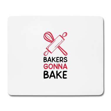 Backen Mousepad - Backen Bäcker Bäckerei Teigflüsterer Geschenk