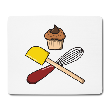 Backen Mousepad - backen Bäcker Törtchen Geschenk idee Kuchen