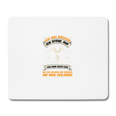 Backen Mousepad - Stolzer Bäcker!