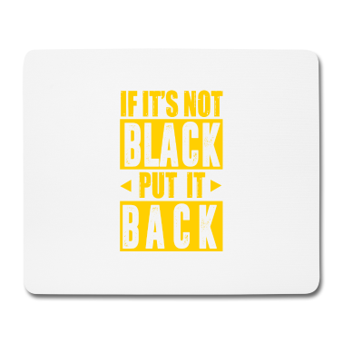 Backen Mousepad - Black Back
