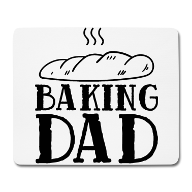 Backen Mousepad - Backen Papa Bäcker Gebäck Bäckerei Hobby