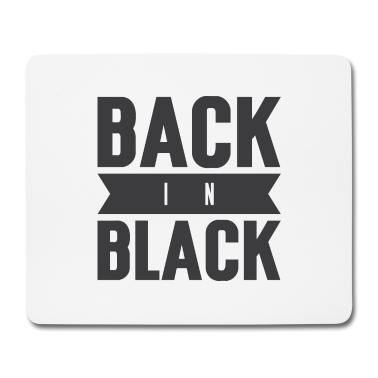 Backen Mousepad - back in black