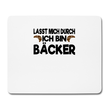Backen Mousepad - Bäcker Arbeit Bäckerei Geschenk Konditor backen