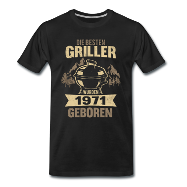 Grillen T-Shirt - 50. Geburtstag Grillmeister 1971 Jahrgang 50 Jahre