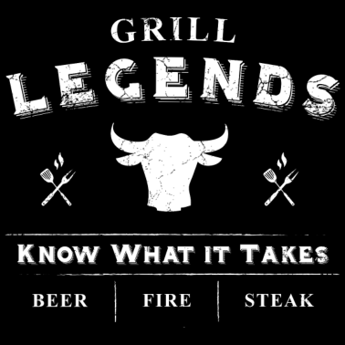 Motiv Grillen Legend BBQ Grillgeschenke Grillzubehör