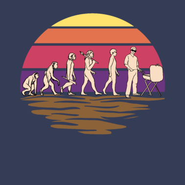 Motiv Evolution Grillmeister Grill Geschenk für Grillen