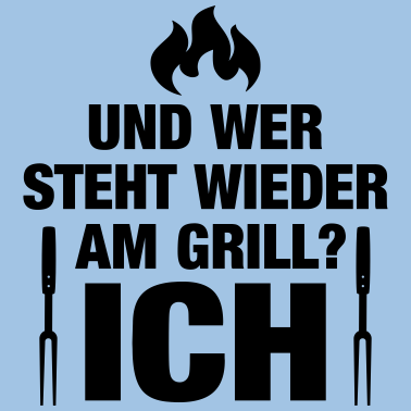Motiv grillen Flamme Grillmeister Barbecue lustig Papa