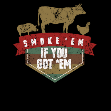 Motiv Kuh Schwein Huhn Grillen