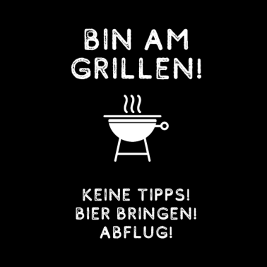 Motiv Bin am Grillen