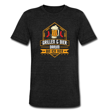 Grillen T-Shirt - Bier Grillen BBQ Alkohol Trinken Grill Geschenk