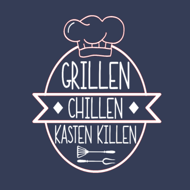 Motiv Grillen Chillen Kasten killen