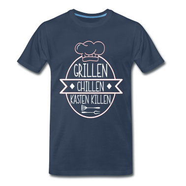 Grillen T-Shirt - Grillen Chillen Kasten killen
