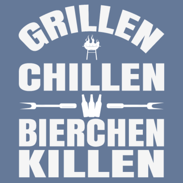 Motiv Grillen Chillen Bierchen Killen Grillgeschenk