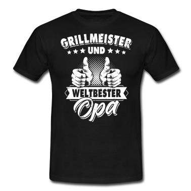 Grillen T-Shirt - Grillmeister Opa grillen weltbester Geschenk