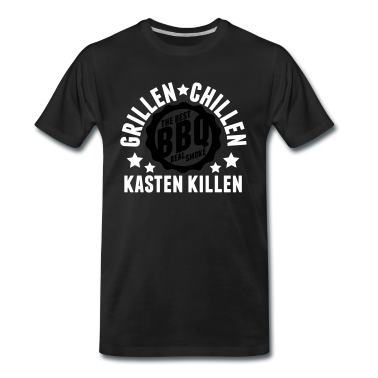 Grillen T-Shirt - Grillen, chillen & Kasten killen