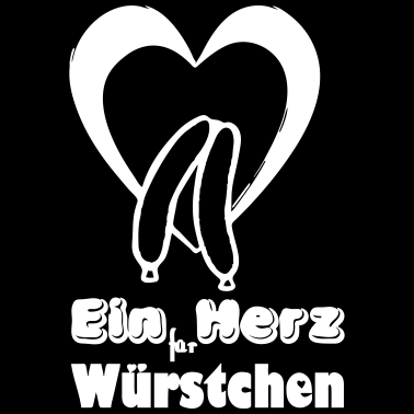 Motiv Herz für Würstchen Fleisch Grillen Geschenk