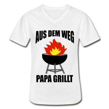 Grillen T-Shirt - PAPA GRILLT GRILLMEISTER