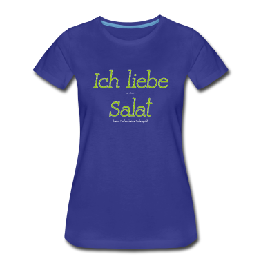 Grillen T-Shirt - Lustiges Grill Sprüche T-Shirt Ich Liebe Salat