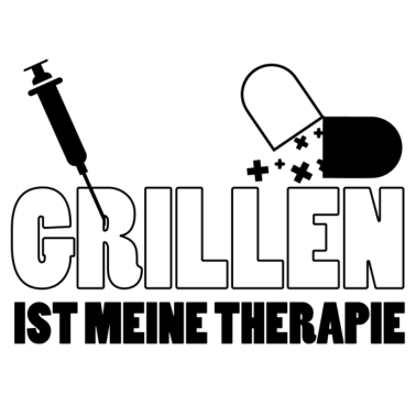 Motiv Grillen ist meine Therapie Grillspruch Grillmeiste