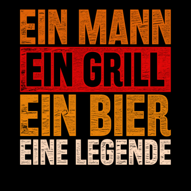 Motiv Grillen Bier BBQ Grill