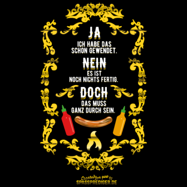 Motiv coole Geschenkidee: lustiges Grillsprüche-Shirt