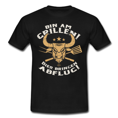 Grillen T-Shirt - BBQ Bin am Grillen II - Geburtstags Geschenk -