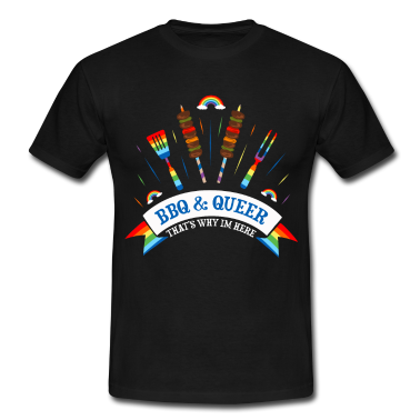 Grillen T-Shirt - BBQ Queer Grillen Grillfeier Grillgeschenk LGBT