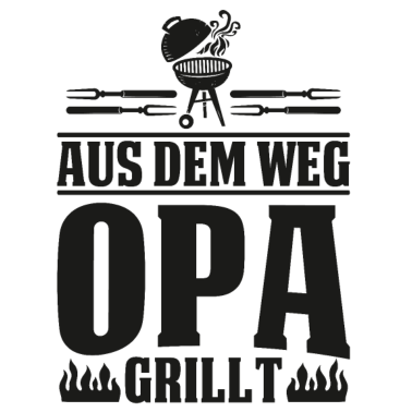 Motiv Bin am Grill wo sonst grillen Grillmeister Spruch