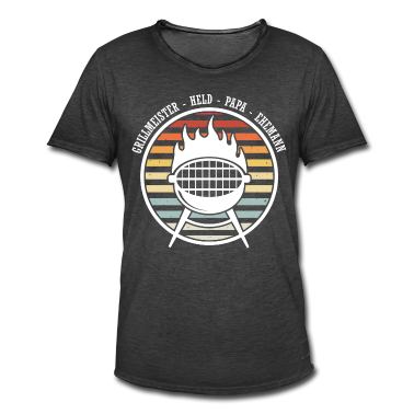 Grillen T-Shirt - Vater Grillmeister Papa Grillen Vater Geburtstag B