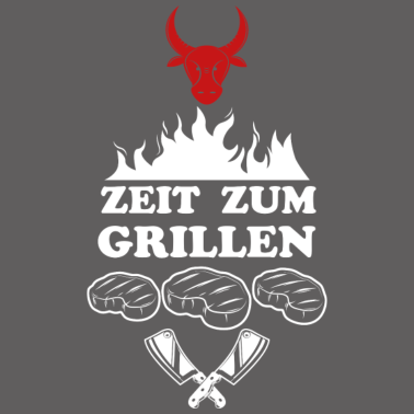 Motiv Zeit zum Grillen Grillmeister Fleisch Geschenk BBQ
